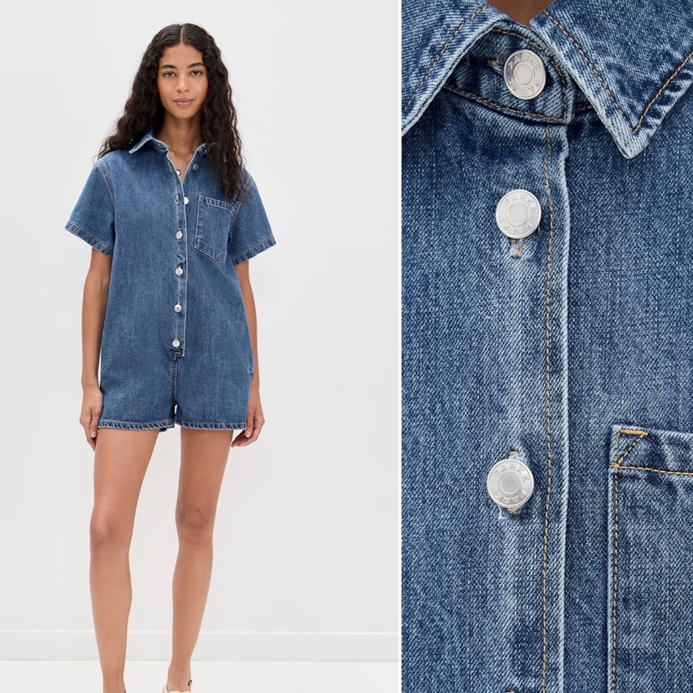 PARKE Denim Romper
